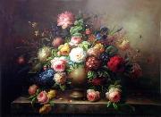 unknow artist Floral, beautiful classical still life of flowers.067 USA oil painting artist